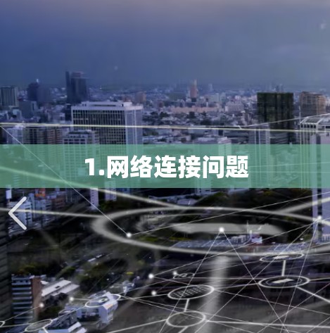 1.网络连接问题