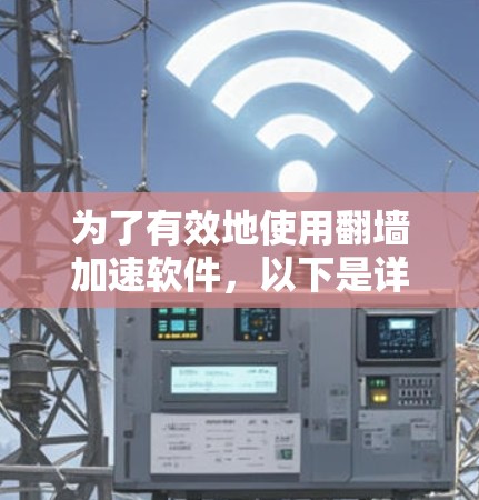 为了有效地使用翻墙加速软件,以下是详细的步骤指南 为了有效地使用翻墙加速软件,以下是详细的步骤指南